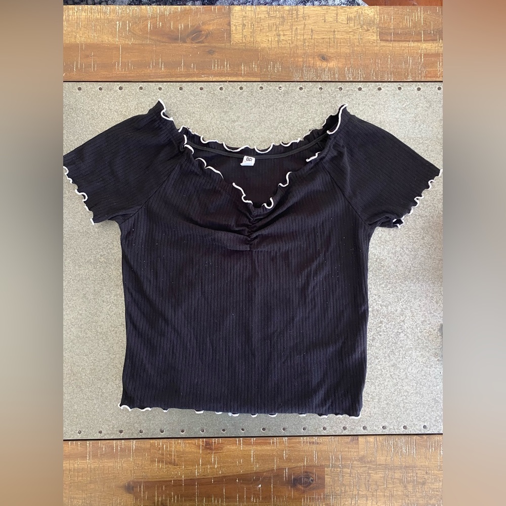 BP black ribbed baby t-shirt